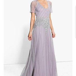 Boohoo long maxi gown